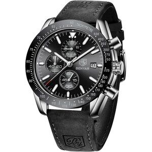 ⚡Watches for Men Analog Quartz Chronograph 30M Waterproof Elegant gift Casual